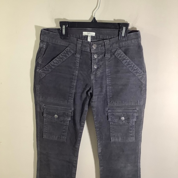 Joie Women's Six Pockets Corduroy Flare Pants Size 25 - Picture 2 of 6